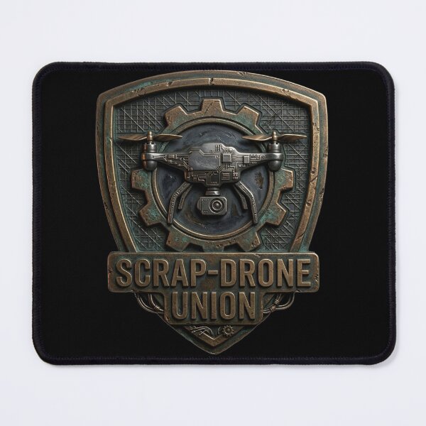 Item preview, 3D Scrap Drone Union Industrial Metal Crest designed and sold by HoshisWorld2018.