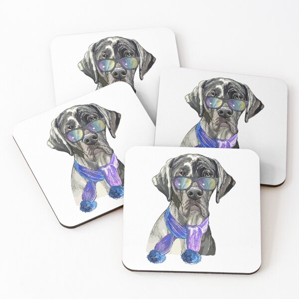 Item preview, Great Dane With Sunglasses Scarf designed and sold by IN Tales.