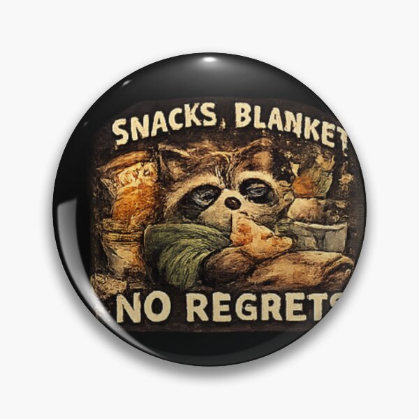 Item preview, Snacks Blanket No Regrets Raccoon designed and sold by Hobby-up.