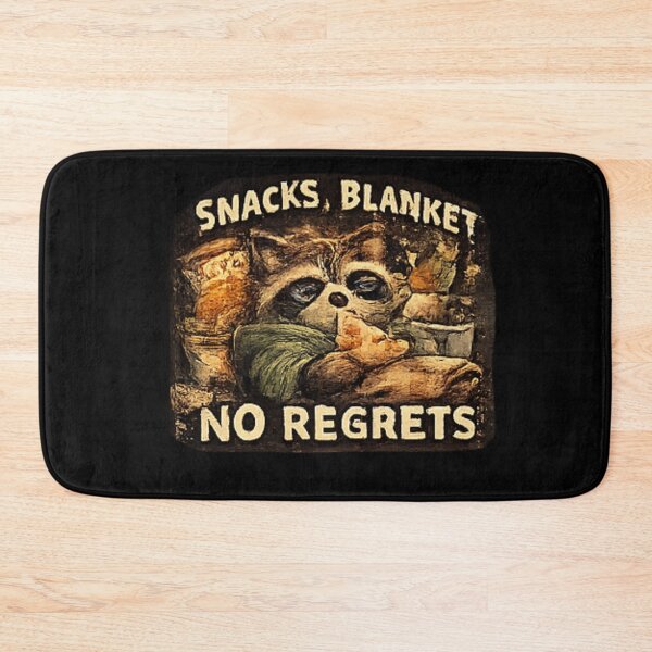 Item preview, Snacks Blanket No Regrets Raccoon designed and sold by Hobby-up.