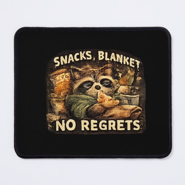 Item preview, Snacks Blanket No Regrets Raccoon designed and sold by Hobby-up.
