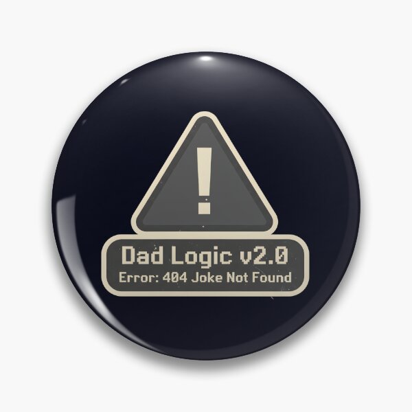 Item preview, Dad Logic v2.0 Error 404 Funny Tech Sticker | Retro Programmer Dad Humor Decal designed and sold by FestivityFinds.