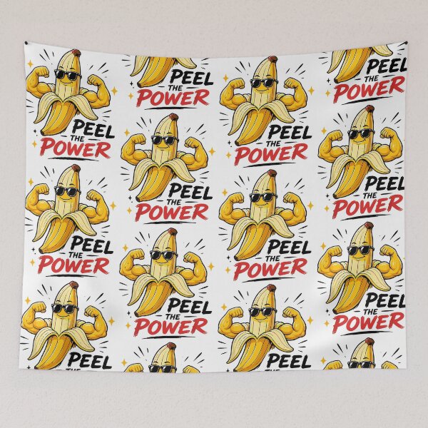 Item preview, Peel The Power Funny Strong Banana Gym Workout Fitness Meme designed and sold by jinajinawoodood.