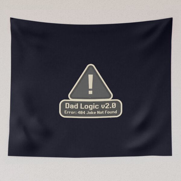 Item preview, Dad Logic v2.0 Error 404 Funny Tech Sticker | Retro Programmer Dad Humor Decal designed and sold by FestivityFinds.