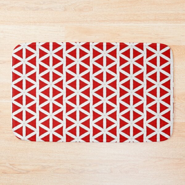 Item preview, Signal Flux – Red & White Modern Design designed and sold by Pattern Fusion Creations.