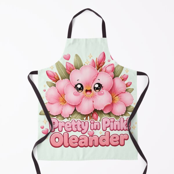 Item preview, Kawaii Pink Oleander | Cute Botanical Cartoon designed and sold by Dulxoz.
