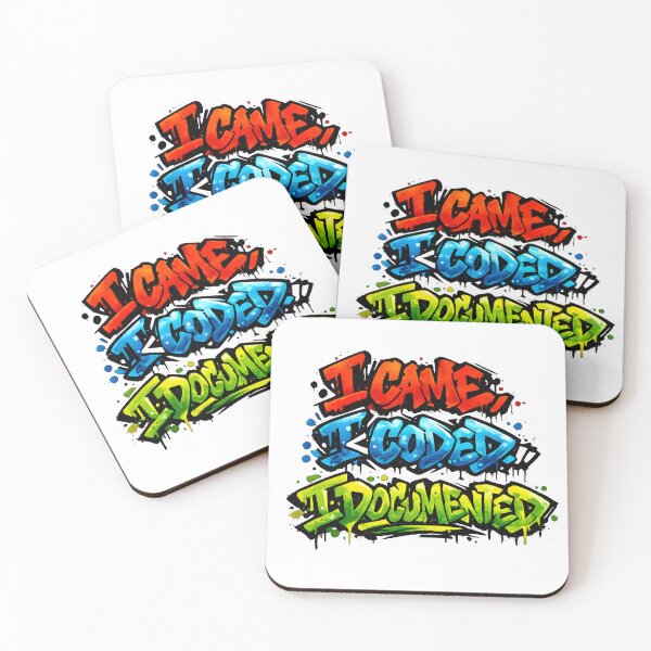Item preview, I Came I Coded I Documented Graffiti Programmer Design designed and sold by Nerd Romance Café.