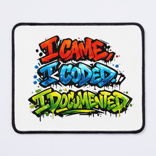 Item preview, I Came I Coded I Documented Graffiti Programmer Design designed and sold by Nerd Romance Café.