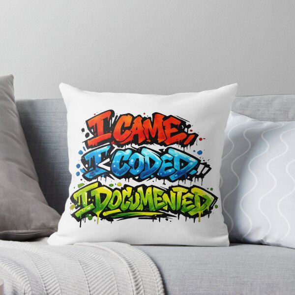Item preview, I Came I Coded I Documented Graffiti Programmer Design designed and sold by Nerd Romance Café.