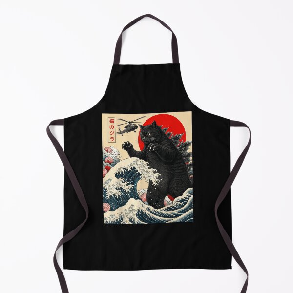 Item preview, Funny Catzilla Cat Japanese Anime Kaiju Art designed and sold by jinajinawoodood.