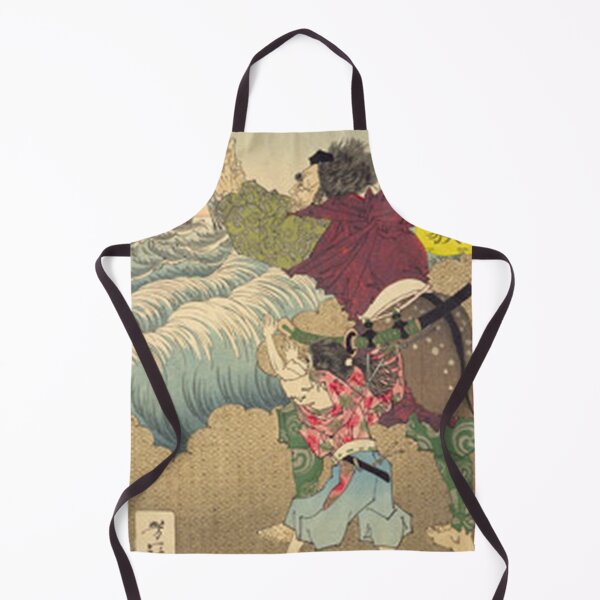 Item preview, Mystical Samurai Hinokuma Wakamaru Praying to the Waves: Yoshitoshi Ukiyo-e designed and sold by vekotpu.