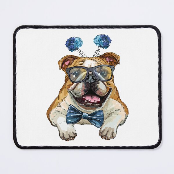Item preview, Bulldog With Glasses And Bow Tie designed and sold by IN Tales.
