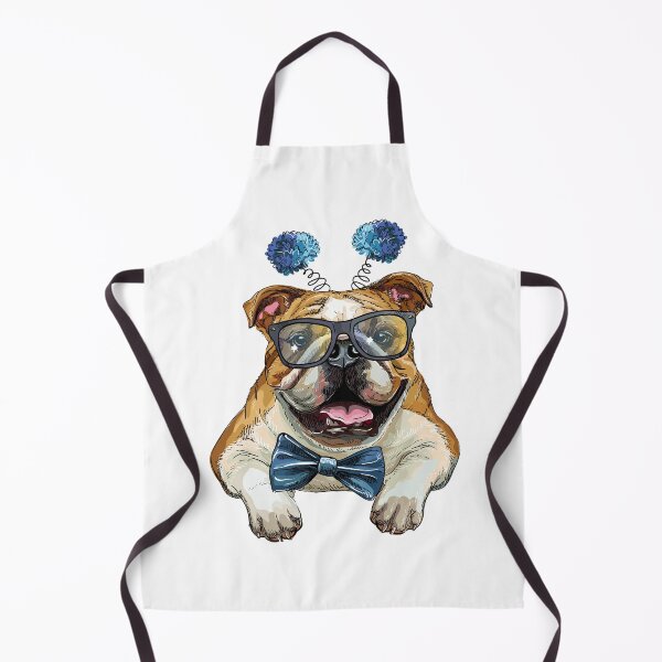Item preview, Bulldog With Glasses And Bow Tie designed and sold by IN Tales.