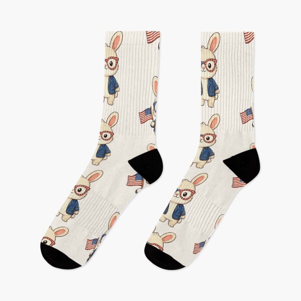 Item preview, Cute Patriotic Bunny With American Flag designed and sold by SweetLilith.