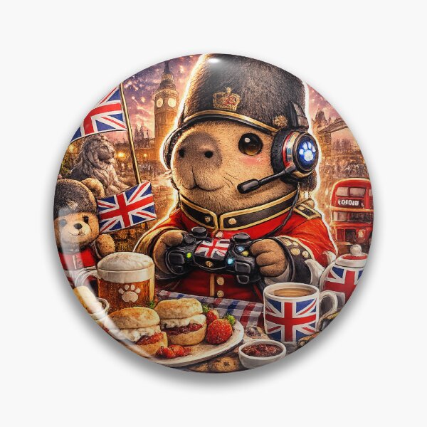Item preview, Capybara Gaming Cartoon Desig Engeland  designed and sold by Aramdesing.