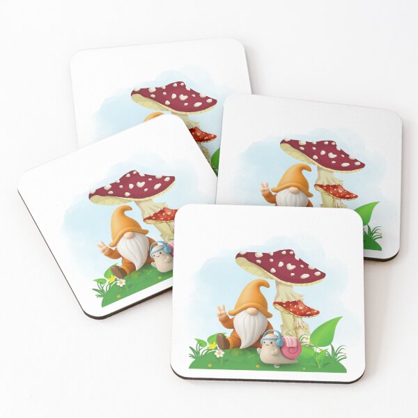 Item preview, Gnome and Mushroom Friend designed and sold by Agnisherl.