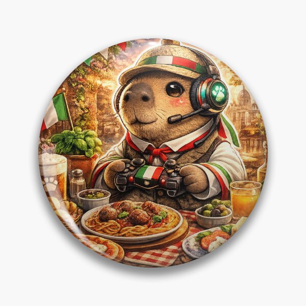 Item preview, Capybara Gaming Cartoon Desig Italy designed and sold by Aramdesing.