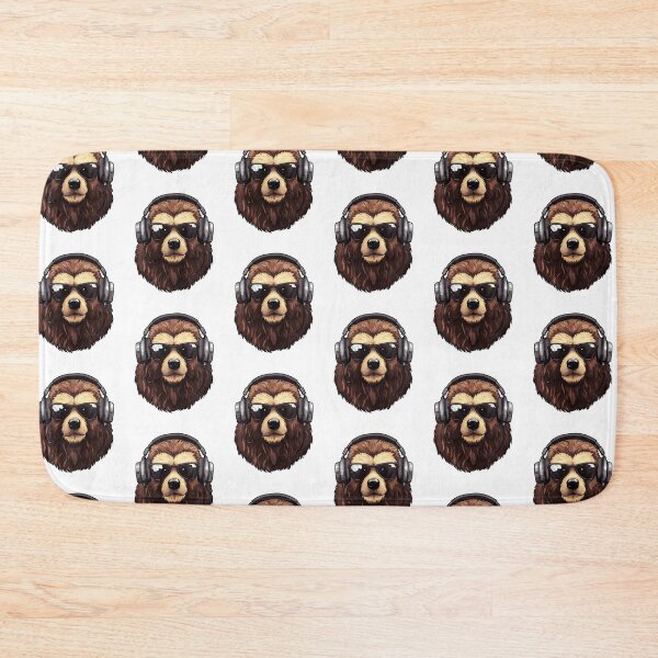 Item preview, Bear With Headphones And Sunglasses designed and sold by IN Tales.