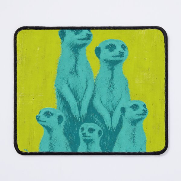 Item preview, Teal Meerkat Family — Lime Retro designed and sold by Jandedan.
