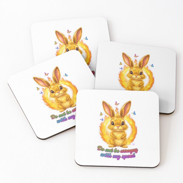 Item preview, Fiery Cute Bunny Rabbit - Funny Motivational Slogan designed and sold by QutteshopLM .