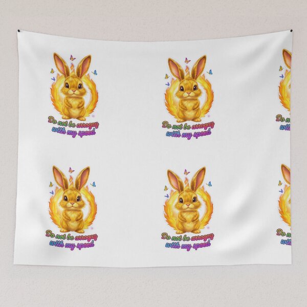 Item preview, Fiery Cute Bunny Rabbit - Funny Motivational Slogan designed and sold by QutteshopLM .