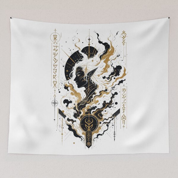 Item preview, Exploding Mana Aura Abstract Lineart designed and sold by artditisme.