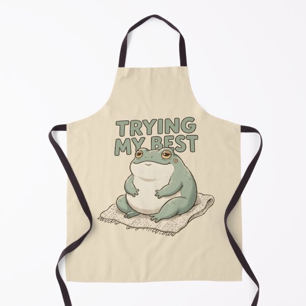 Item preview, Cute Trying My Best Frog Sticker - Funny Relatable Frog T-Shirt, Chubby Frog Art designed and sold by ZyxDes.