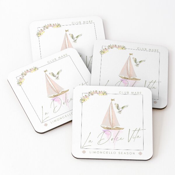 Item preview, La Dolce Vita Coastal Italian Summer Club Mare Limoncello designed and sold by KaBaRen.
