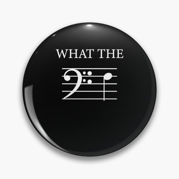 Item preview, What The F Bass Clef Funny Musical Note Music Theory Meme designed and sold by jinajinawoodood.