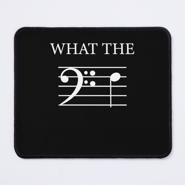 Item preview, What The F Bass Clef Funny Musical Note Music Theory Meme designed and sold by jinajinawoodood.