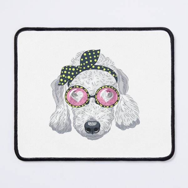 Item preview, Poodle With Sunglasses Polka Bow designed and sold by IN Tales.