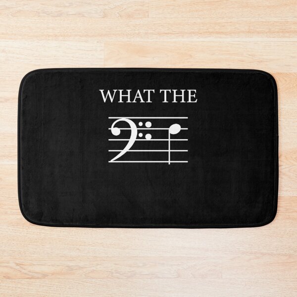 Item preview, What The F Bass Clef Funny Musical Note Music Theory Meme designed and sold by jinajinawoodood.