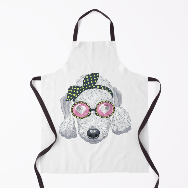 Item preview, Poodle With Sunglasses Polka Bow designed and sold by IN Tales.