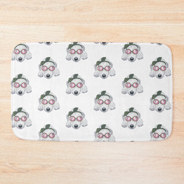 Item preview, Poodle With Sunglasses Polka Bow designed and sold by IN Tales.
