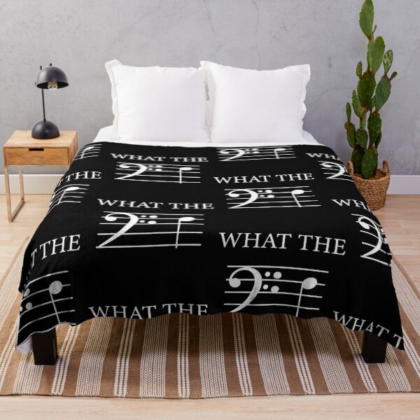 Item preview, What The F Bass Clef Funny Musical Note Music Theory Meme designed and sold by jinajinawoodood.