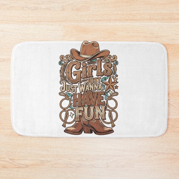 Item preview, Girls Just Wanna Have Fun Western Shirt – Cowgirl Country Tee – Rustic Rodeo Style – Boots and Hat Design – Funny Southern Women Gift designed and sold by ShirtsUp-Lane.