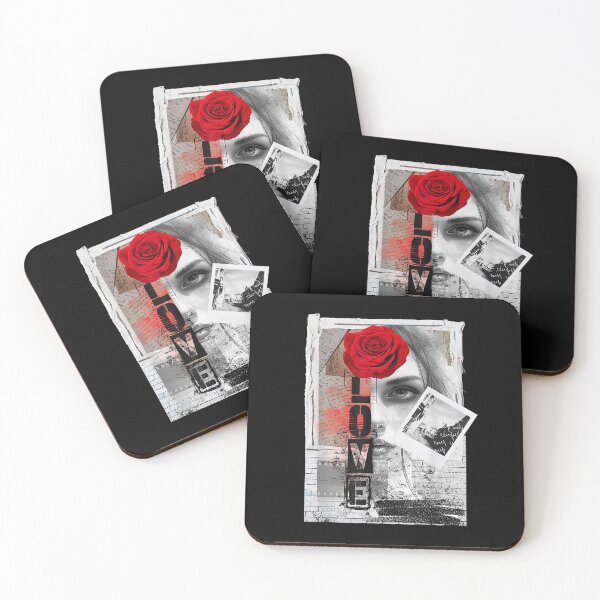 Item preview, Dark Romance Collage Gothic Red Rose Lover Graphic designed and sold by jinajinawoodood.