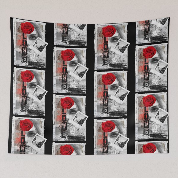 Item preview, Dark Romance Collage Gothic Red Rose Lover Graphic designed and sold by jinajinawoodood.