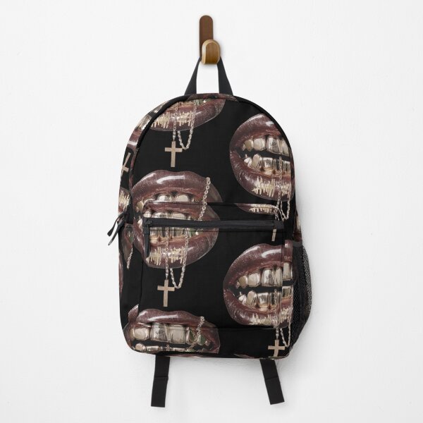 Item preview, Gold Grill Lips Diamond Cross Teeth Hip Hop Aesthetic designed and sold by jinajinawoodood.