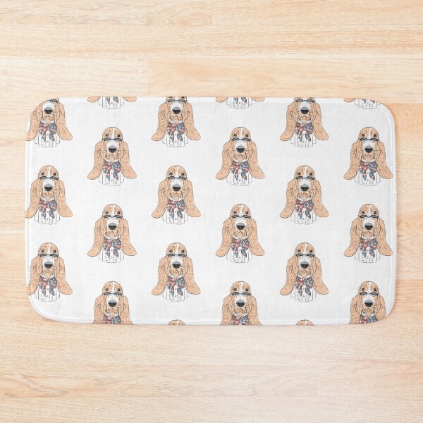 Item preview, Basset Hound With Glasses Bow Tie designed and sold by IN Tales.