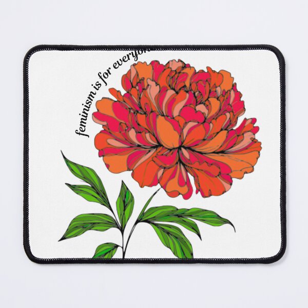 Item preview, Feminism is for everyone flower designed and sold by GeoGoose.