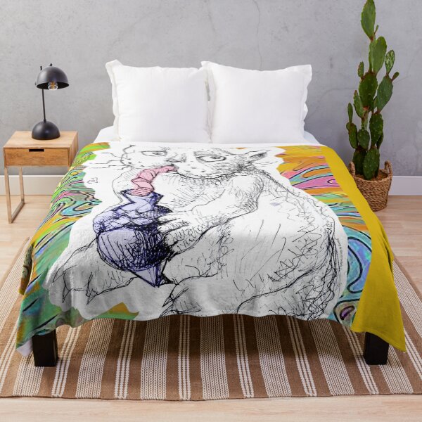 Item preview, City Cat - Midnight Potion (Ink Hand Drawing by ACCI designed and sold by VanyssaGraphics.