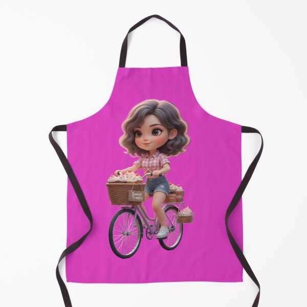 Item preview, Girl selling sweets on a bicycle designed and sold by Azurart2.