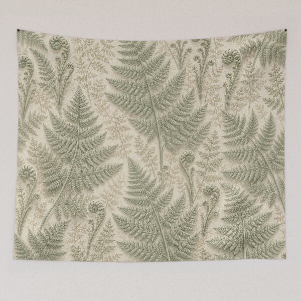 Item preview, Sage Green Fern Leaves Forest Botanical Art designed and sold by TheSlowShore.