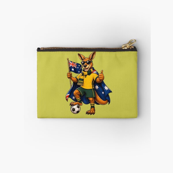Item preview, Australia Kangaroo Soccer Ball Football Aussie Supporter 2026 designed and sold by wishtopia.