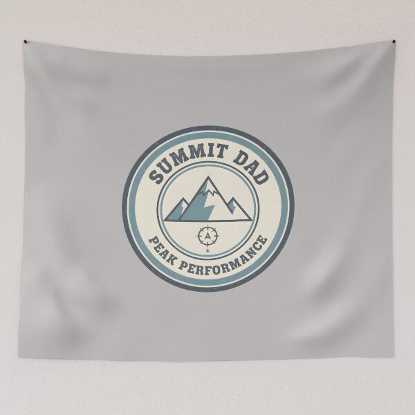 Item preview, Summit Dad Peak Performance Hiking T-Shirt | Vintage Mountain Adventure Father Tee designed and sold by FestivityFinds.