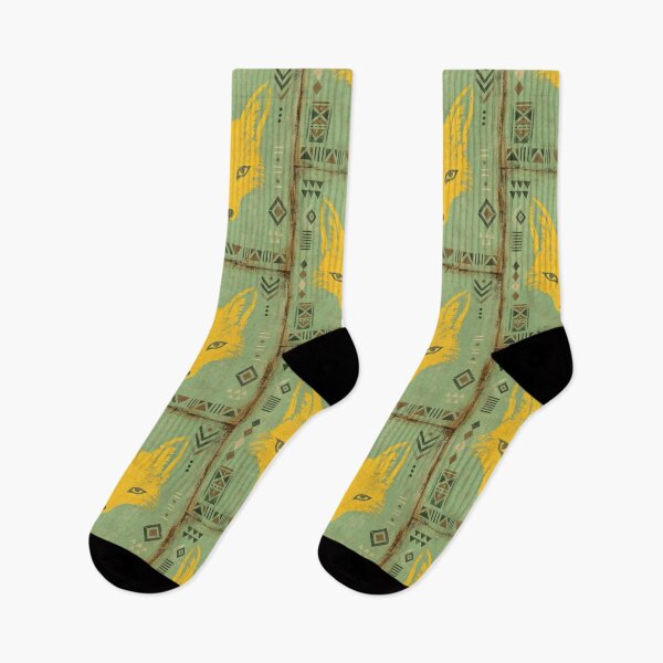 Item preview, Golden Fox Face — Seafoam Retro with African Ornaments designed and sold by Jandedan.