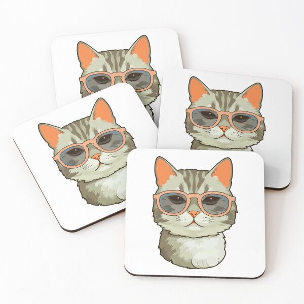 Item preview, Cool Cat With Orange Sunglasses designed and sold by IN Tales.