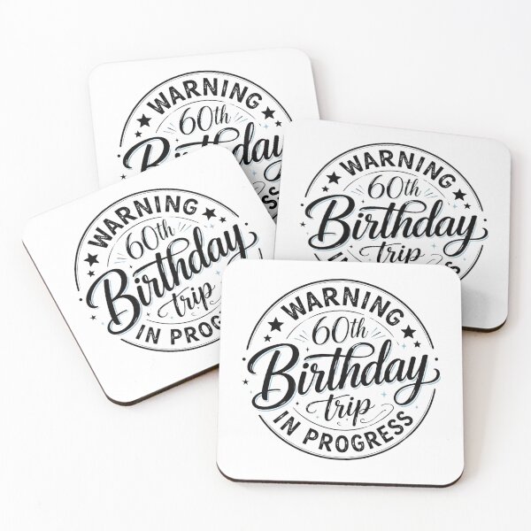 Item preview, Warning 60th Birthday Trip In Progress Funny Vacation Design designed and sold by Designs That Speak ✨.