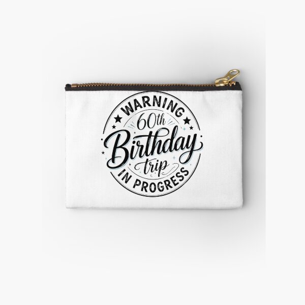 Item preview, Warning 60th Birthday Trip In Progress Funny Vacation Design designed and sold by Designs That Speak ✨.